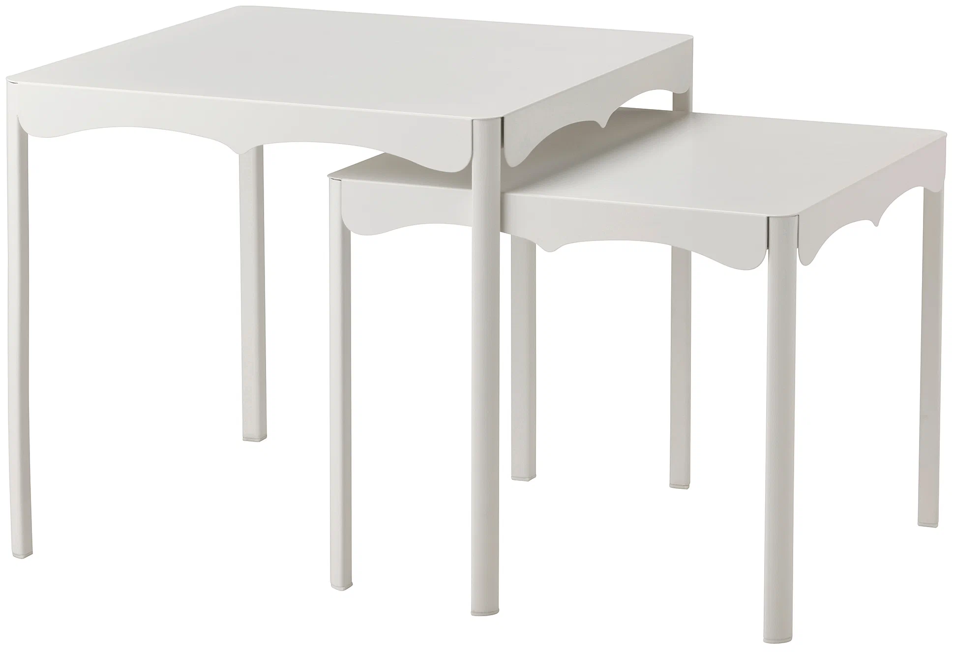 Набор столиков ИКЕА 205.125.23, 2 шт, белый