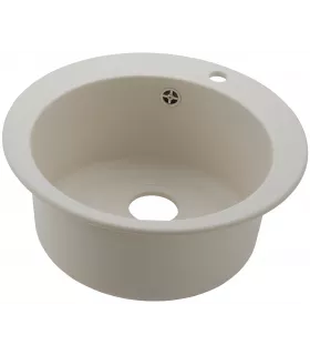 Врезная кухонная мойка 51 см, ИКЕА ЭСКЕЛЕН, бежевый/кварцевый композит