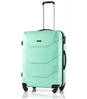 Чемодан L'case, 85 л, размер L, зеленый