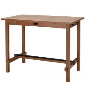 Стол ИКЕА НОРДВИКЕН 804.885.58, ДхШ: 140 х 80 см, морилка антик
